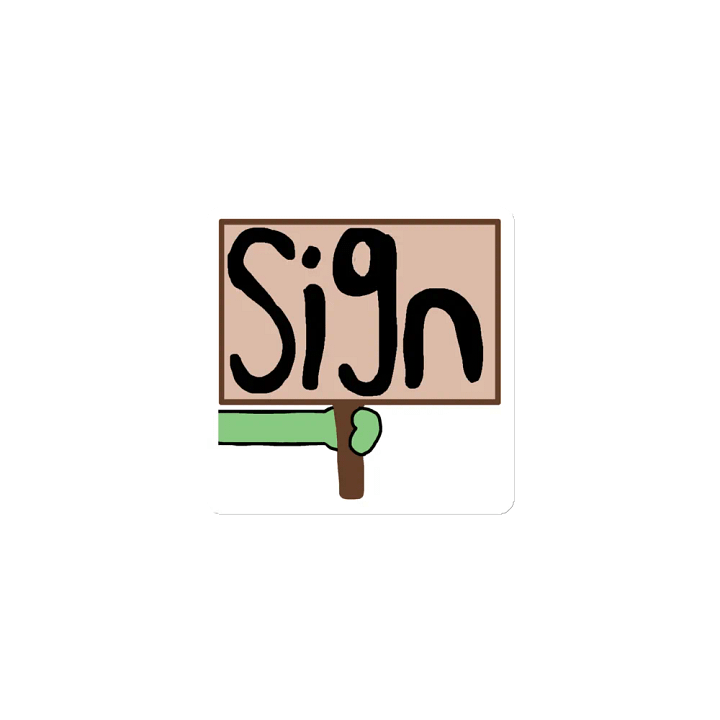 Sign (it's a magnet) product image (1)