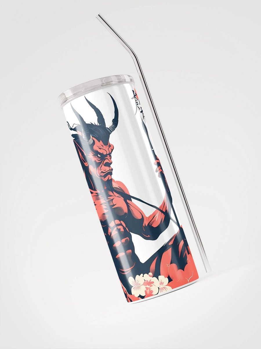 Fiery Oni Demon Art - Bold Japanese Folklore Design Stainless Steel Tumbler product image (3)
