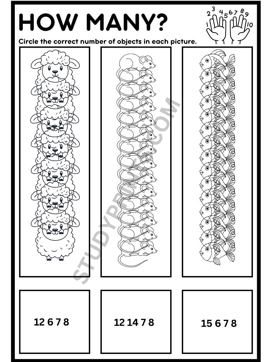 kindergarten math worksheets how many product image (2)
