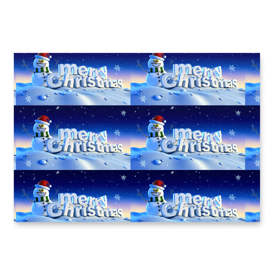 Festive Snowman Christmas Wrapping Paper (Set of 3) product image (1)