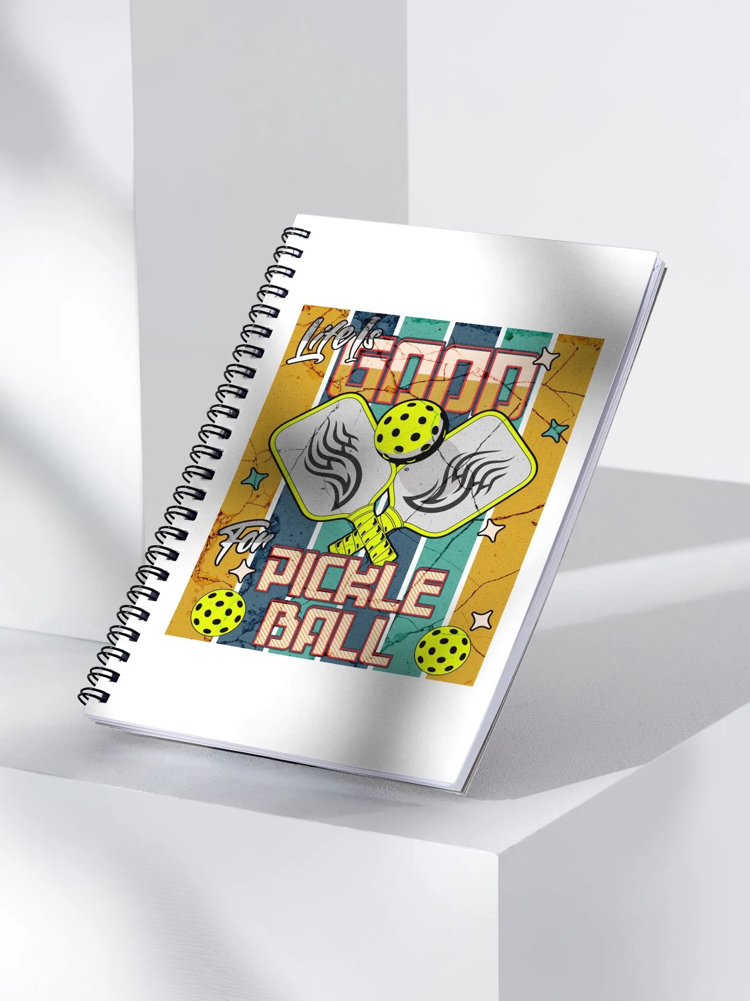 Life Is Good For Pickleball Vibrant Spiral Notebook product image (3)