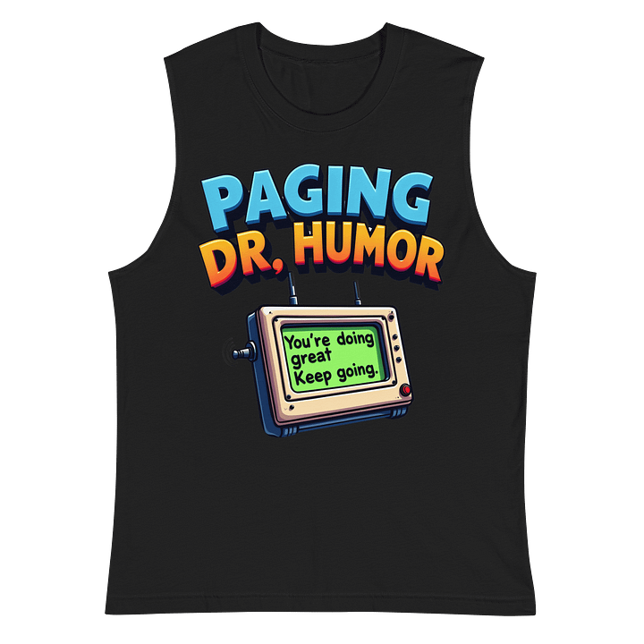 Dr. Humor Pager Muscle Tank product image (3)