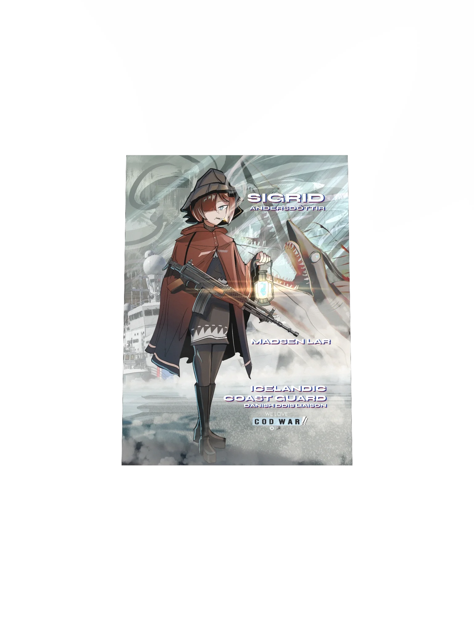 Sigrid Anderdottir Icelandic Coast Guard/Danish DDIS - We Love Cod War!! Print product image (4)