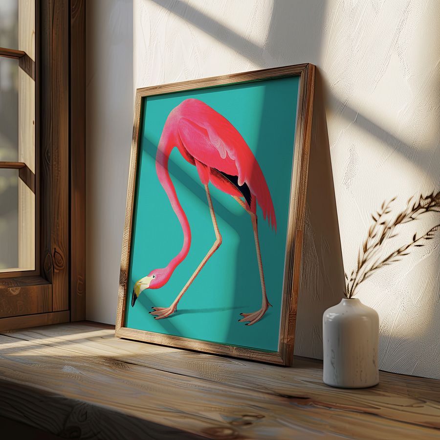 Vintage Flamingo Art Print product image (4)