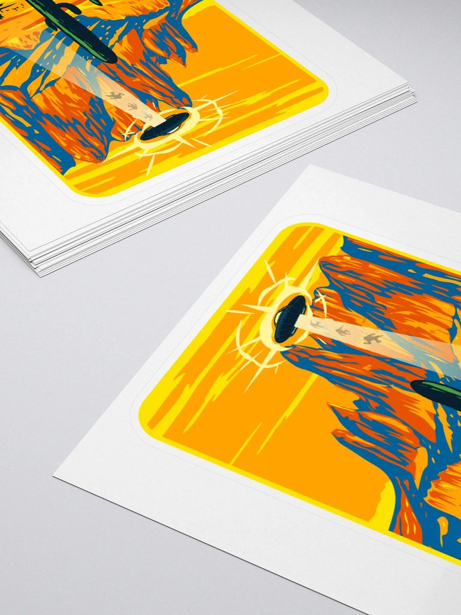 Skinwalker UFO Abduction Kiss Cut Stickers product image (4)
