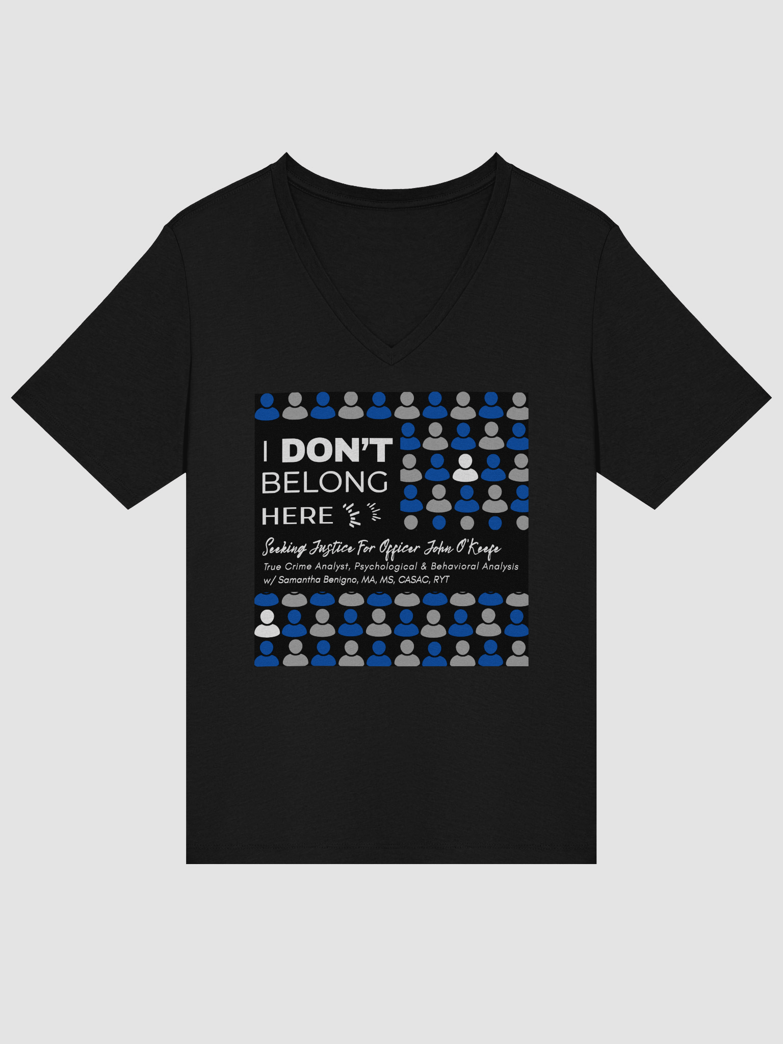 IDBH - Justice for John O'Keefe V-Neck/ Channel Logo product image (3)