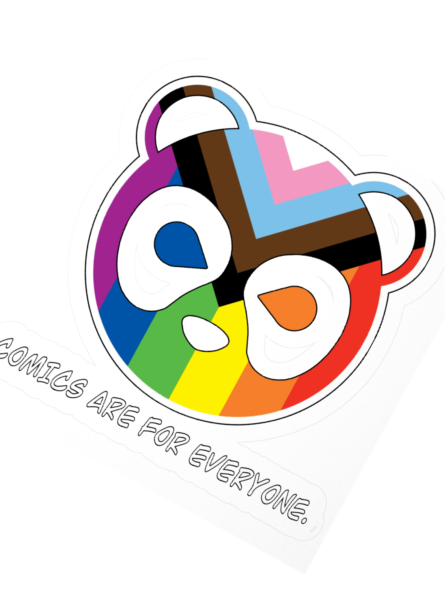 Comics Are For Everyone Progressive Pride Sticker product image (5)