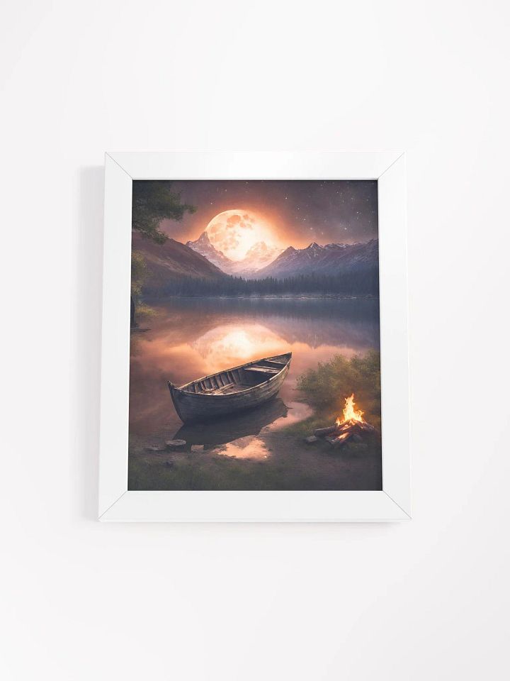 Moonlit Row Boat Framed Poster product image (3)