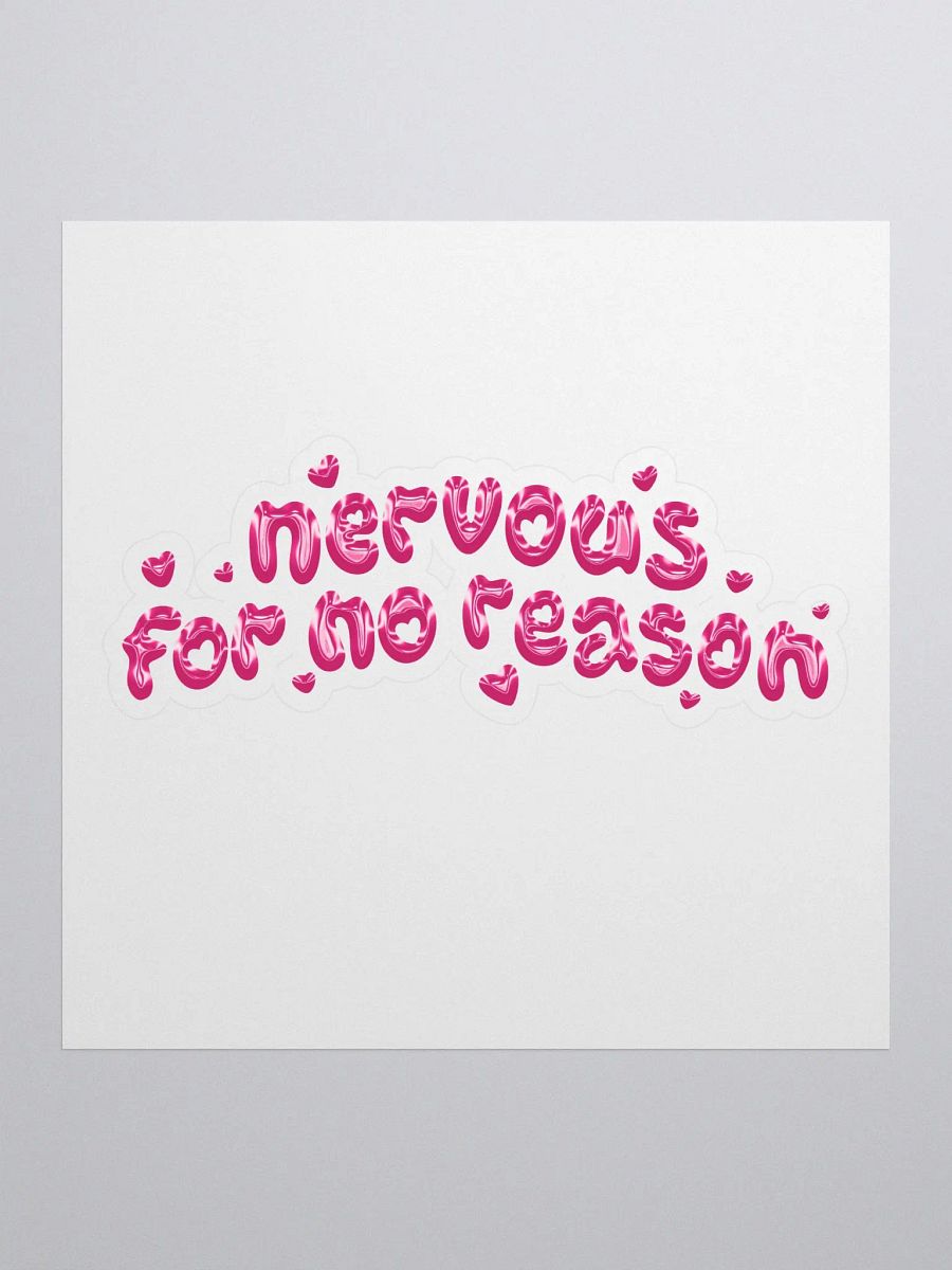 Nervous For No Reason Hearts Sticker product image (1)