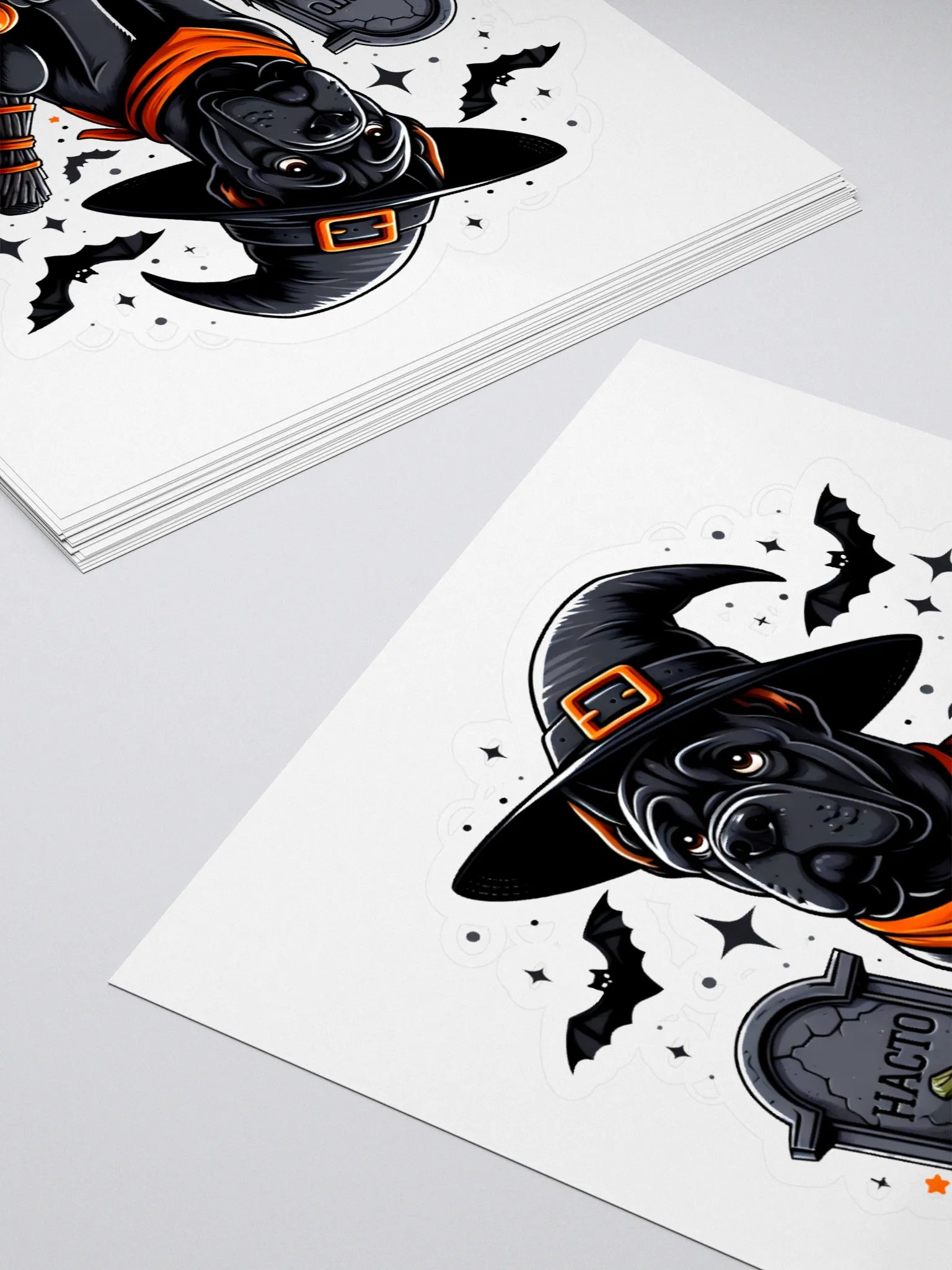 Cane Corso Witch Hat Sticker product image (4)