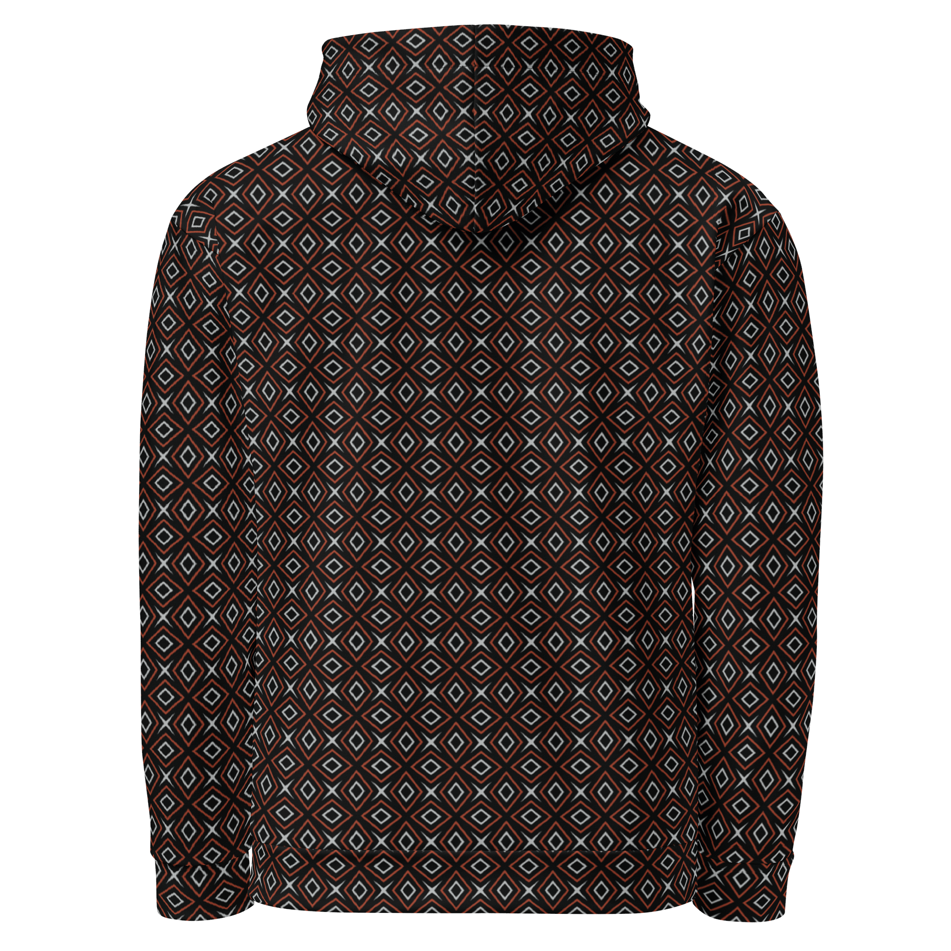Diamond Dunes Geometric Allover Print Hoodie for Men and Women product image (3)