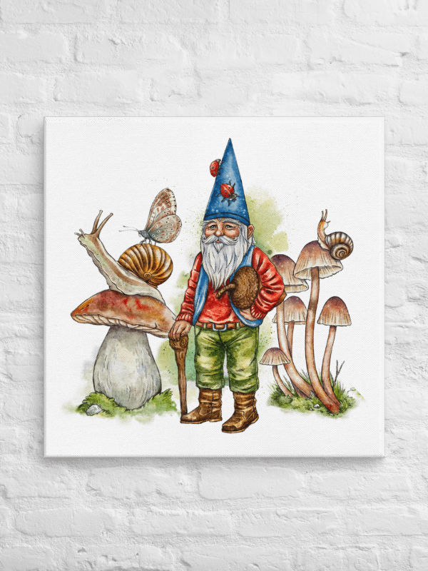 Gnome Mushroom Magic Canvas Art product image (1)