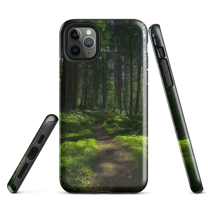 Lower Dungeness Trail Timber sun lighting Tough iPhone® Case product image (1)