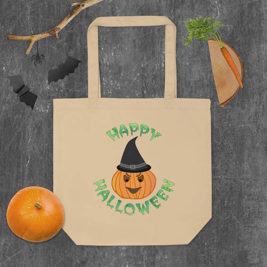 Spooky Pumpkin Halloween Tote Bag product image (5)
