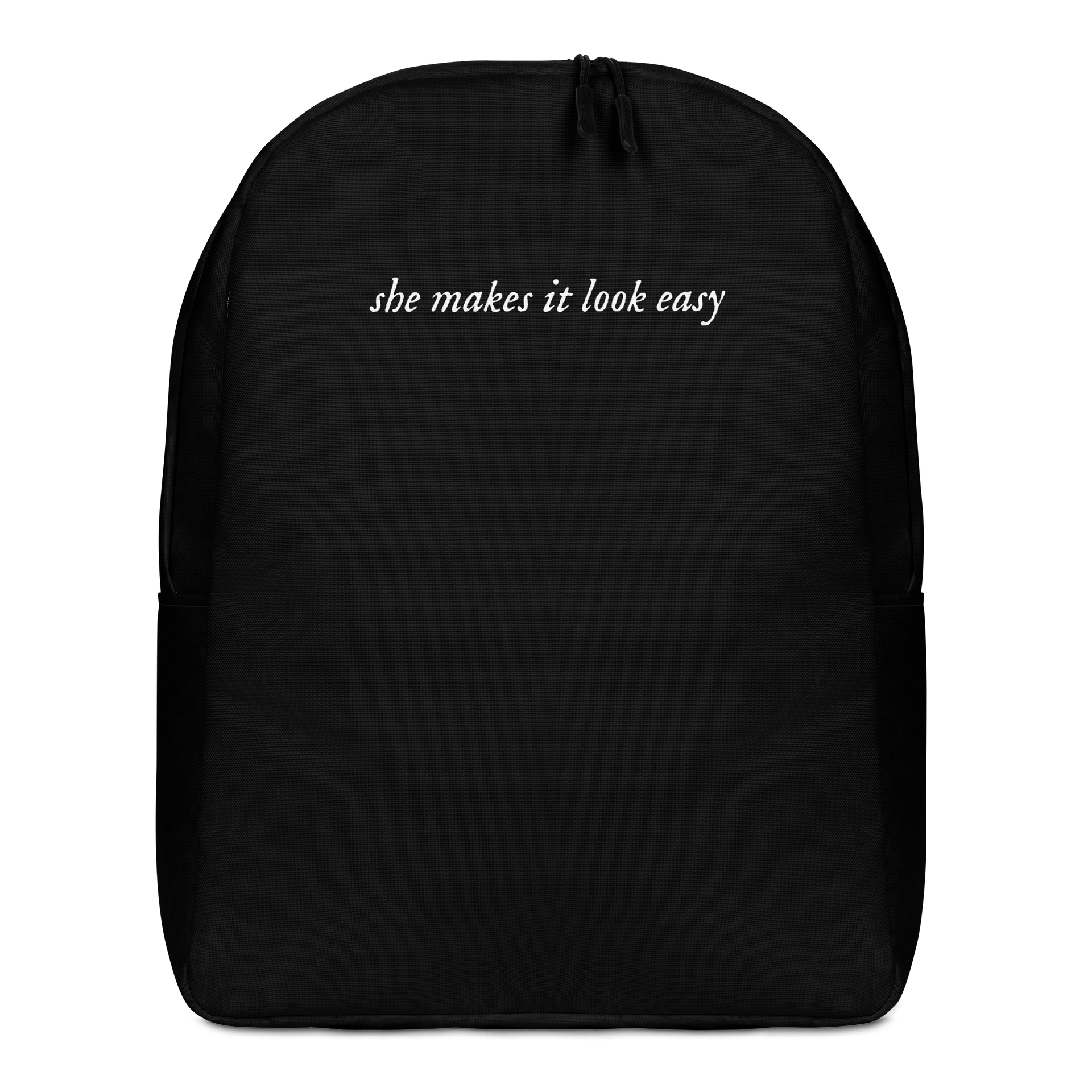 "She Makes It Look Easy" Minimalist Backpack product image (1)