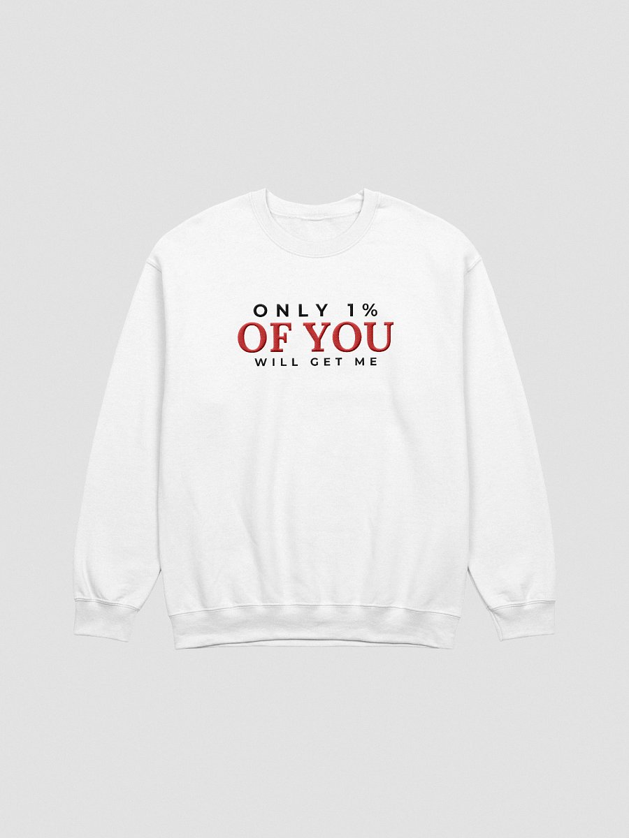 Only 1% Human Design Reflector Embroidered Sweatshirt (RED) product image (5)