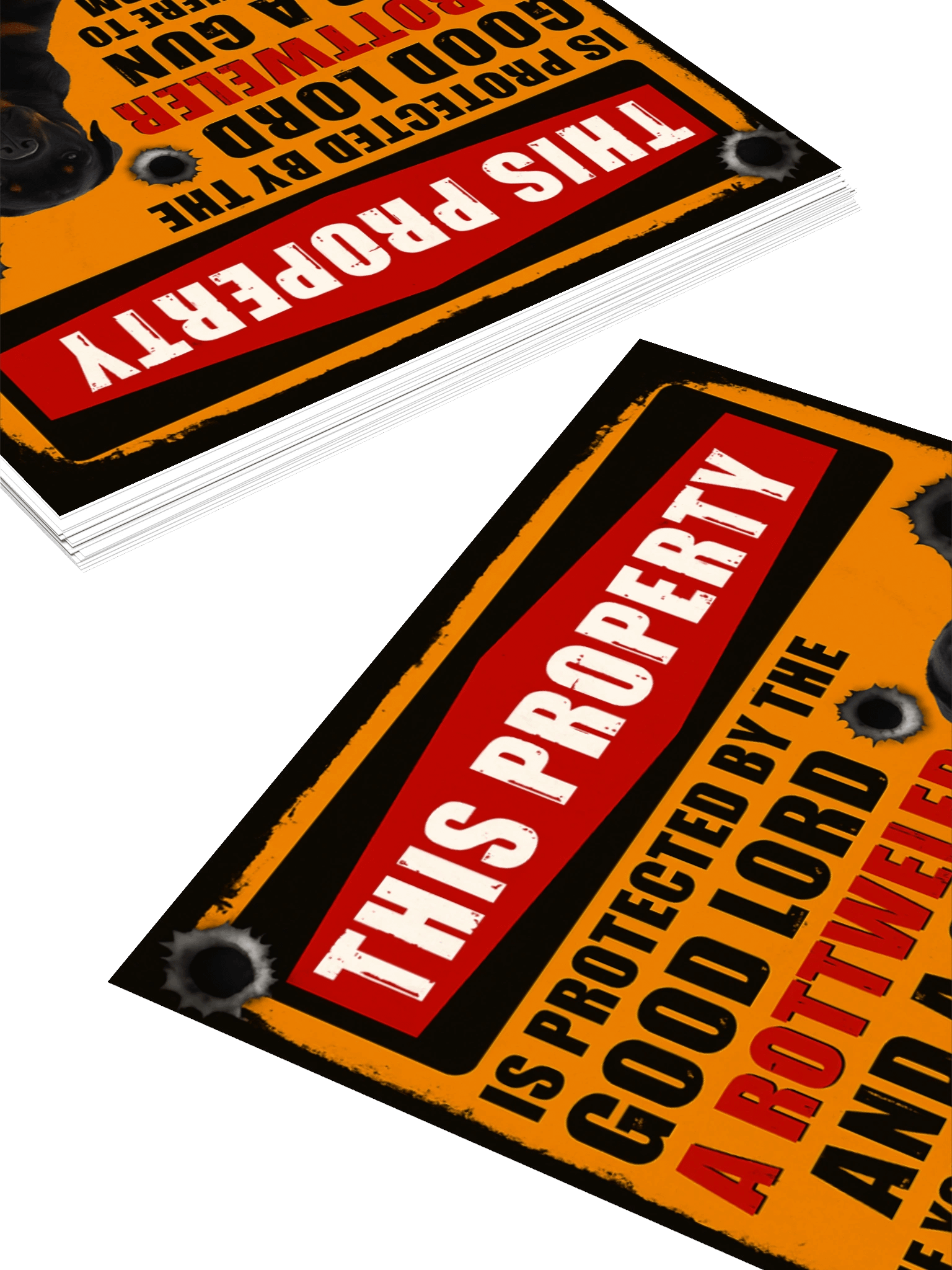 Rottweiler Protected Property - Sticker product image (11)
