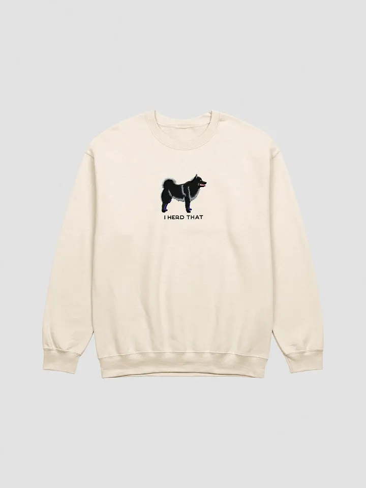 I Herd That Sweatshirt (Embroidered) of a Schipperke(Black) product image (13)