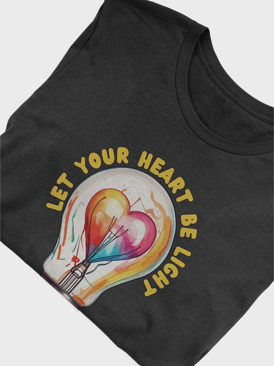Reflective Bulbs Graphic T Shirt | Let Your Heart Be Light product image (3)