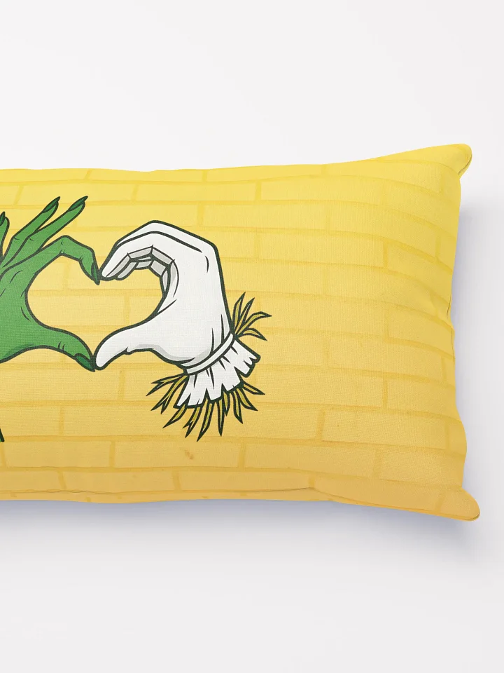 Wicked Love Throw Pillow – Elphaba x Fiyero Heart Art – Theatre Decor product image (2)