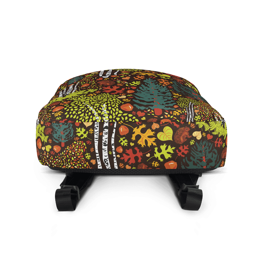 Cabincore Birch Squirrels & Acorns Backpack | Woodland Whimsy with Artful Utility 🎒 | by Monique Faella Designs™ product image (4)