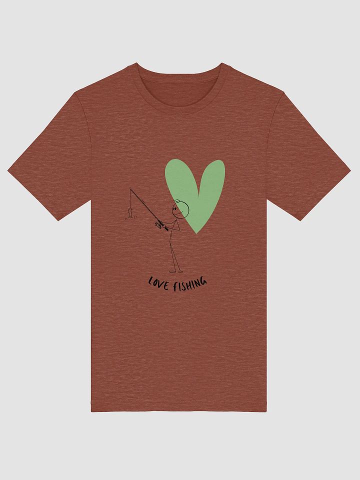 Love Fishing Heart Cartoon Supersoft T-Shirt product image (1)