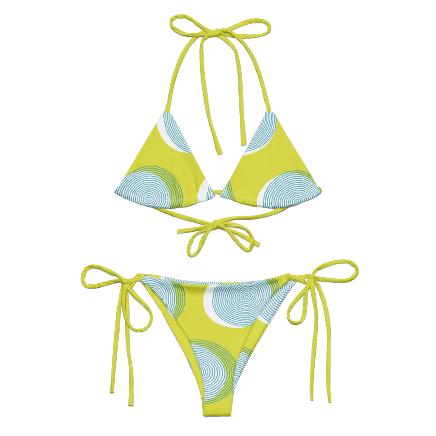 All-Over Print String Bikini - Lemon Green product image (5)