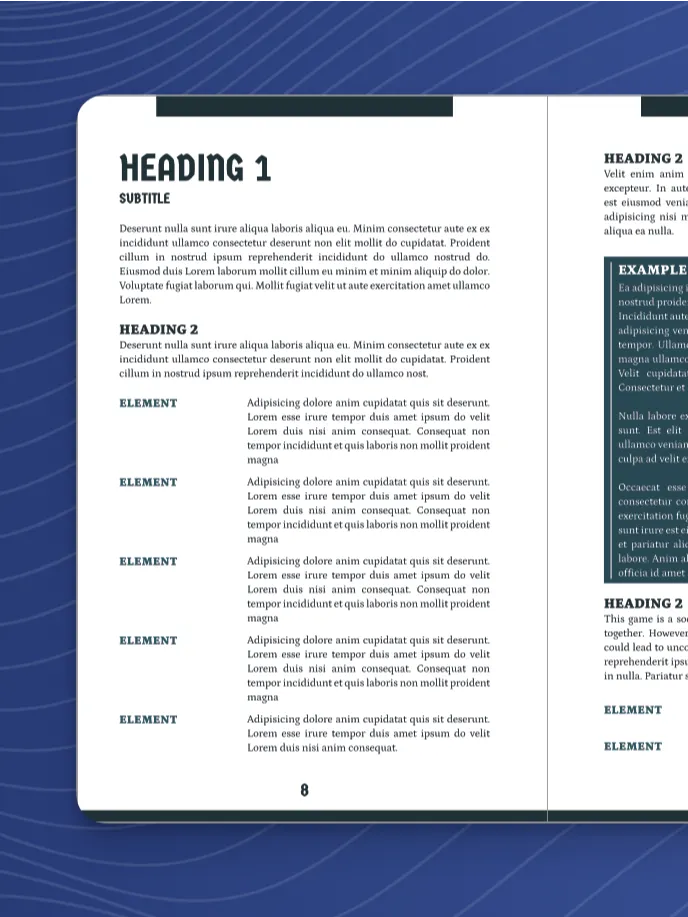 Portrait and Landscape Affinity Publisher Templates: Inspired by Songs and Sagas product image (1)