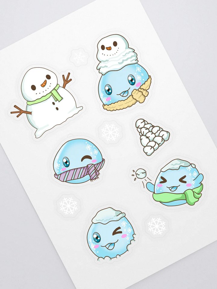 Snow Slime Sticker Sheet product image (1)