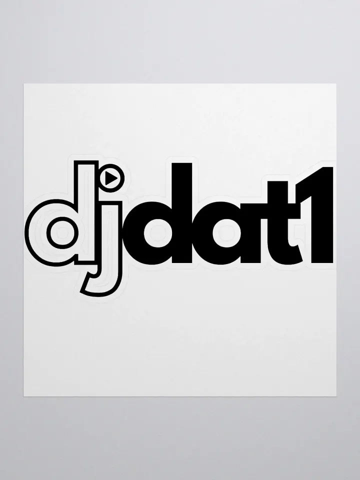 [DJDAT1] Vinyl Stickers (black) product image (1)