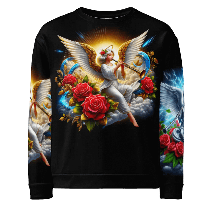 Angels making Music with a Clarinet - All-Over Unisex Sweatshirt #7 product image (1)