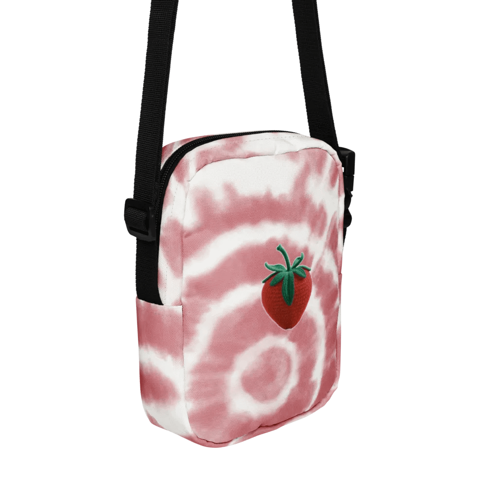 CozyAvocado Red Texture Utility Crossbody Bag Strawberry #1 product image (2)