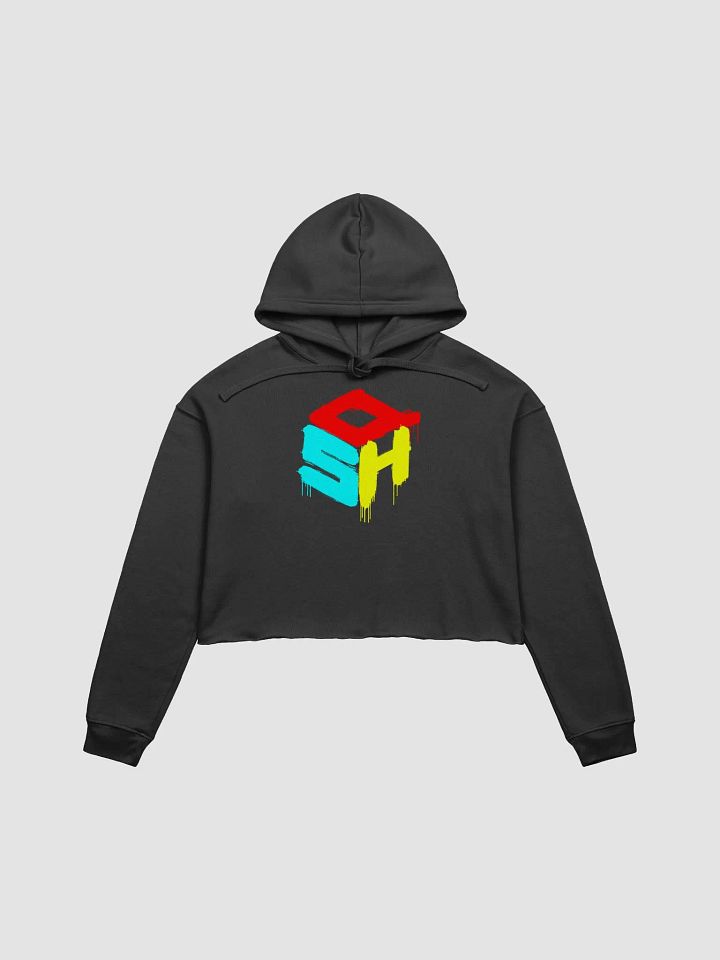 QSH PAINT LOGO WOMENS CROP HOODIE product image (1)