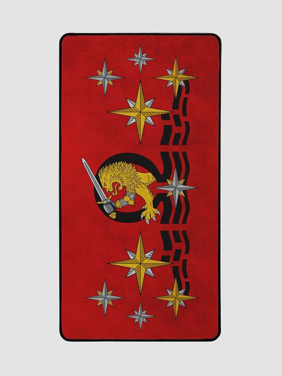 Desk Mat 15.5" x 31.5", Lion, Waves, Red product image (2)