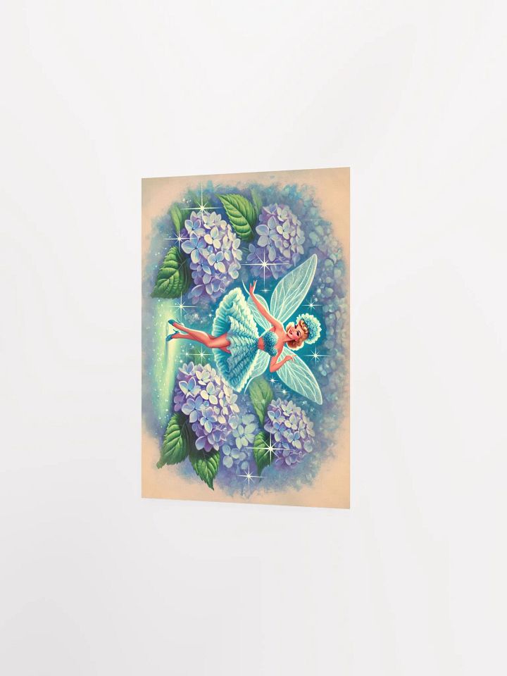 Blue Hydrangea Fairy Fantasy Poster product image (11)