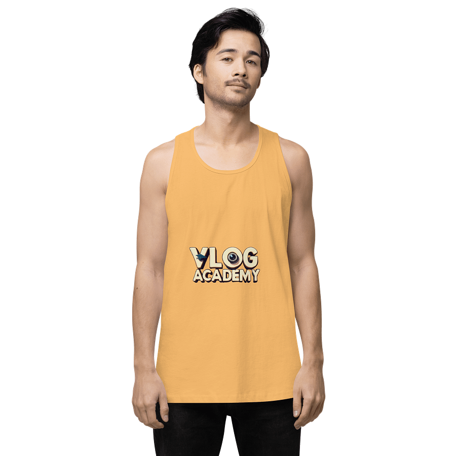 Vlog Academy Cotton Heritage Men's Premium Tank Top product image (1)