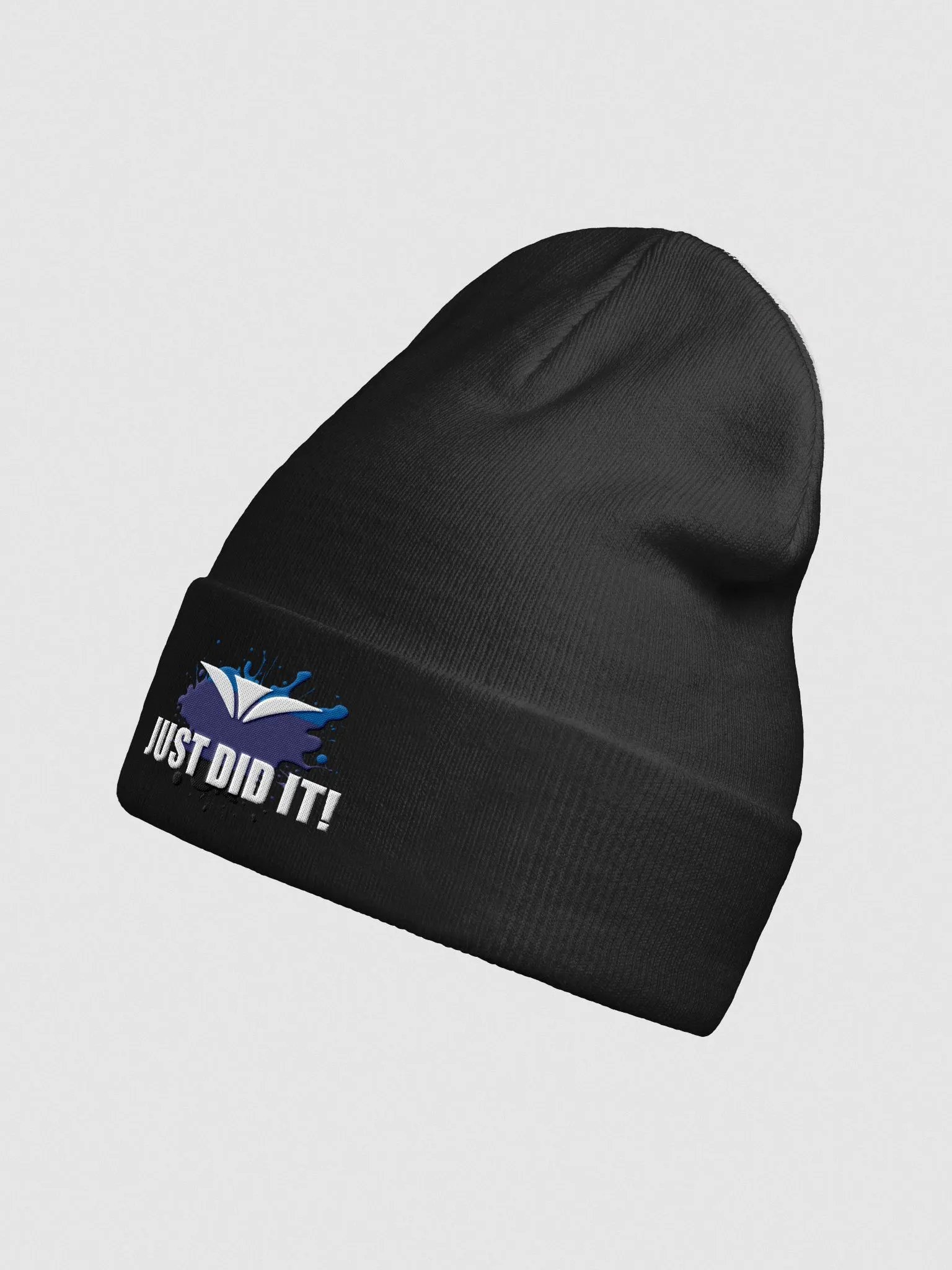 Just Did It Blue Logo Embroidered Beanie product image (2)
