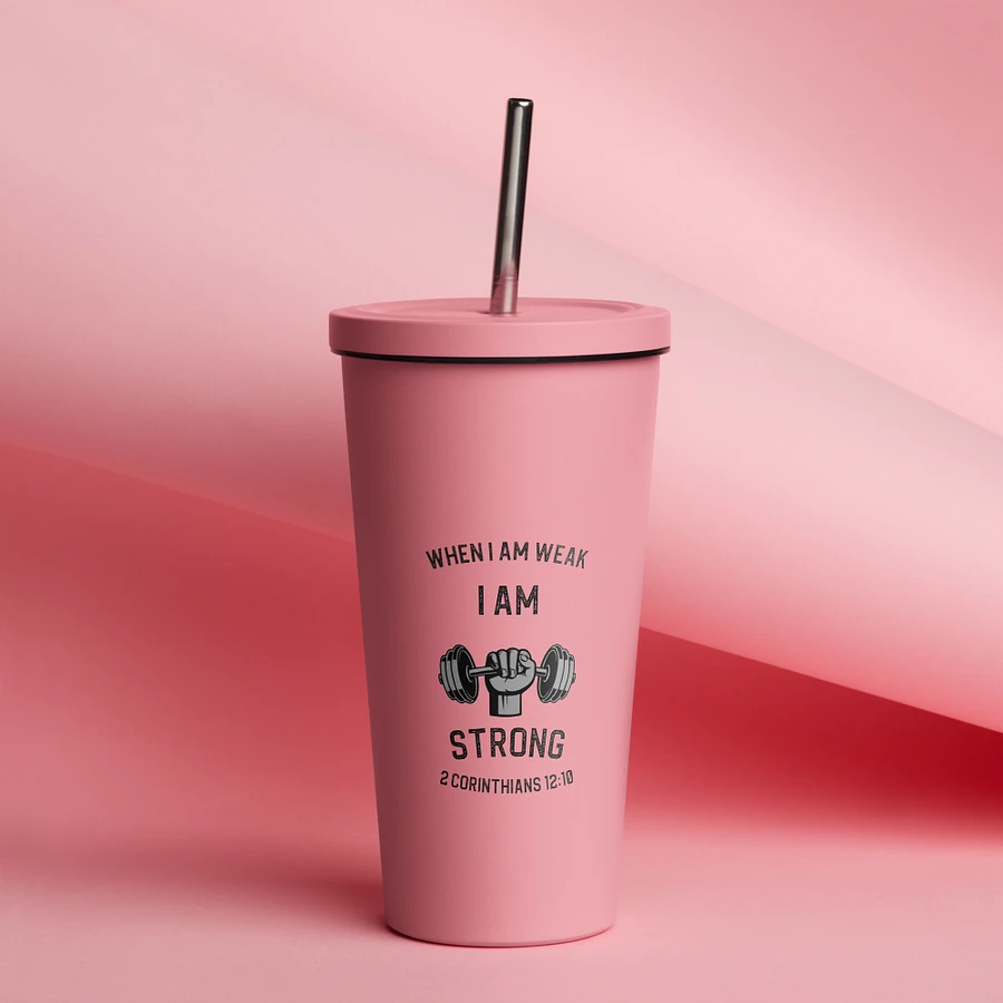 I Am Strong 20 oz. Isolated Cup: Pink product image (14)