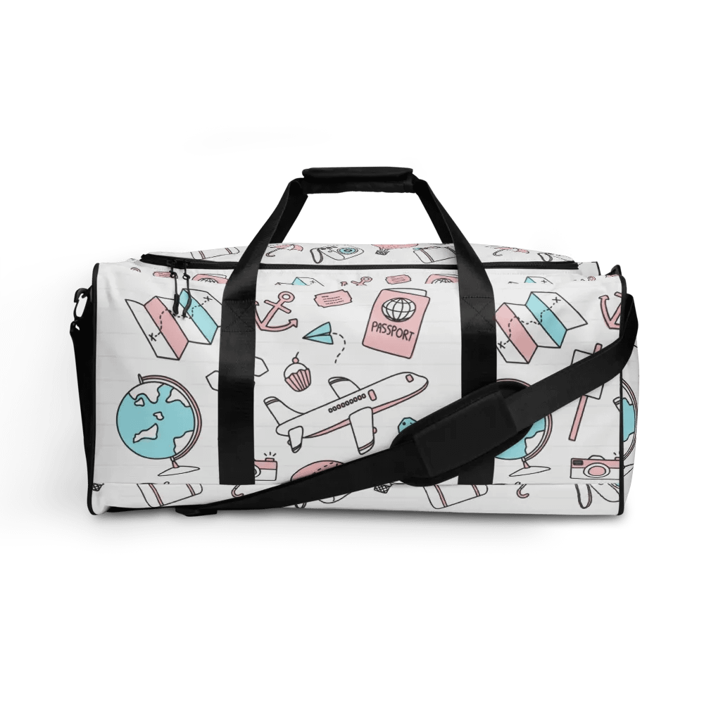 Travel Icons Canvas Duffle Bag product image (1)