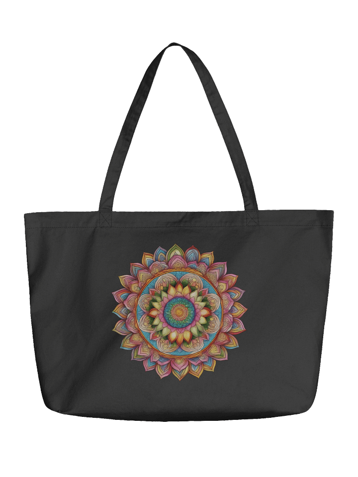 Golden Bloom Mandala - Eco-conscious Organic Cotton Totes product image (1)
