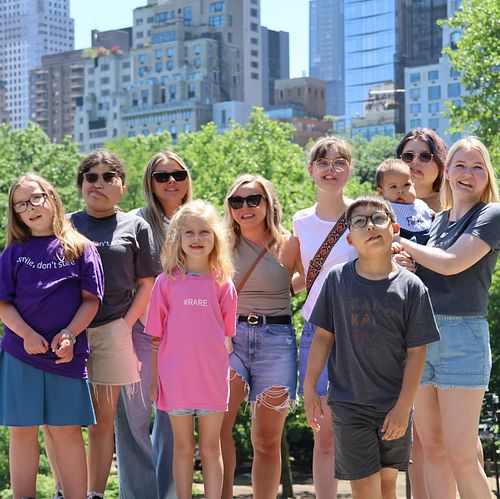 In New York to meet my ‘sisters and brothers from other mothers’ 💖 We were all born with the same rare condition, and for som...
