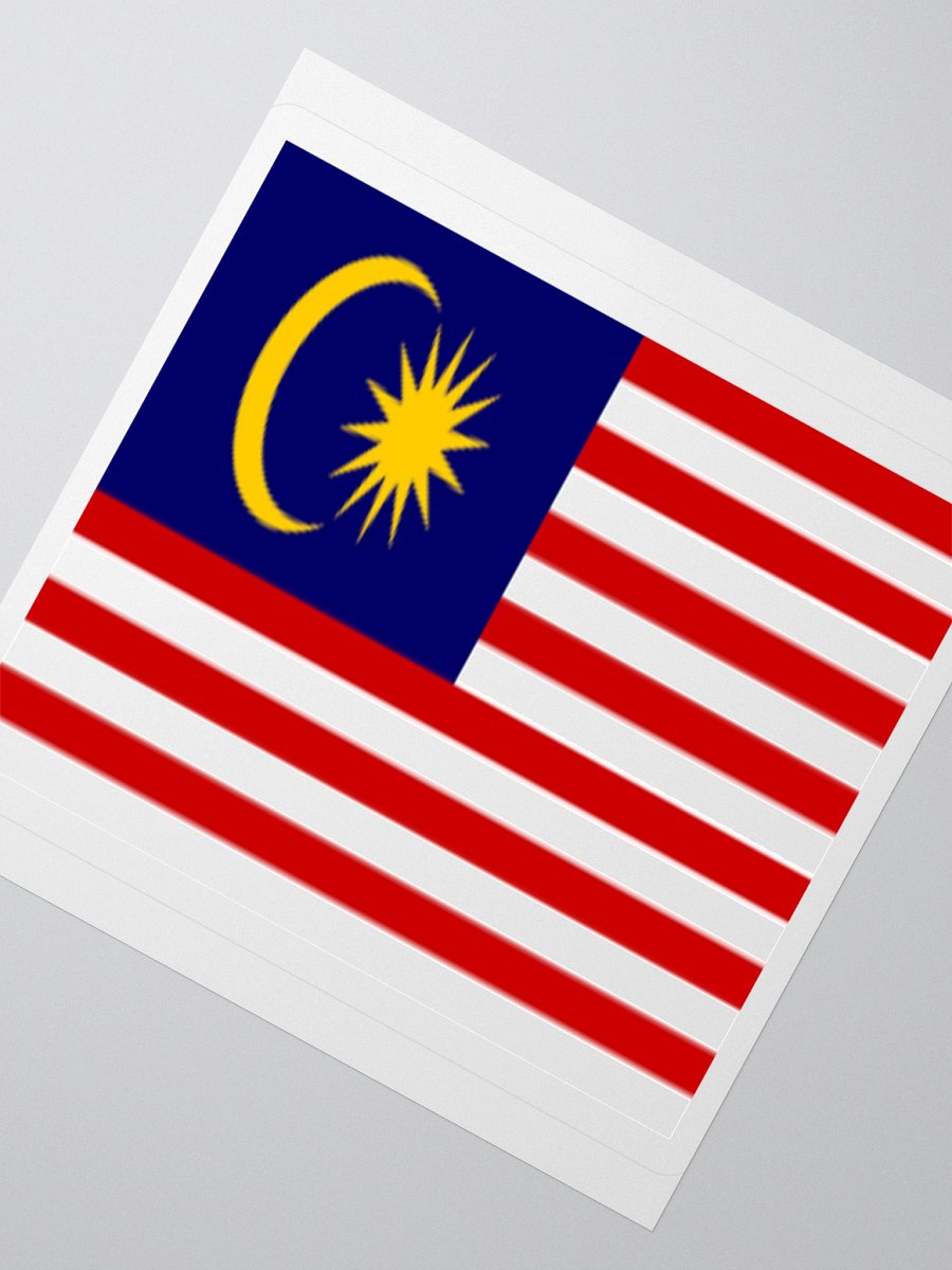 Exclusive Malaysia Flag Sticker – Show Your National Pride with Vibrant Vinyl Design product image (4)
