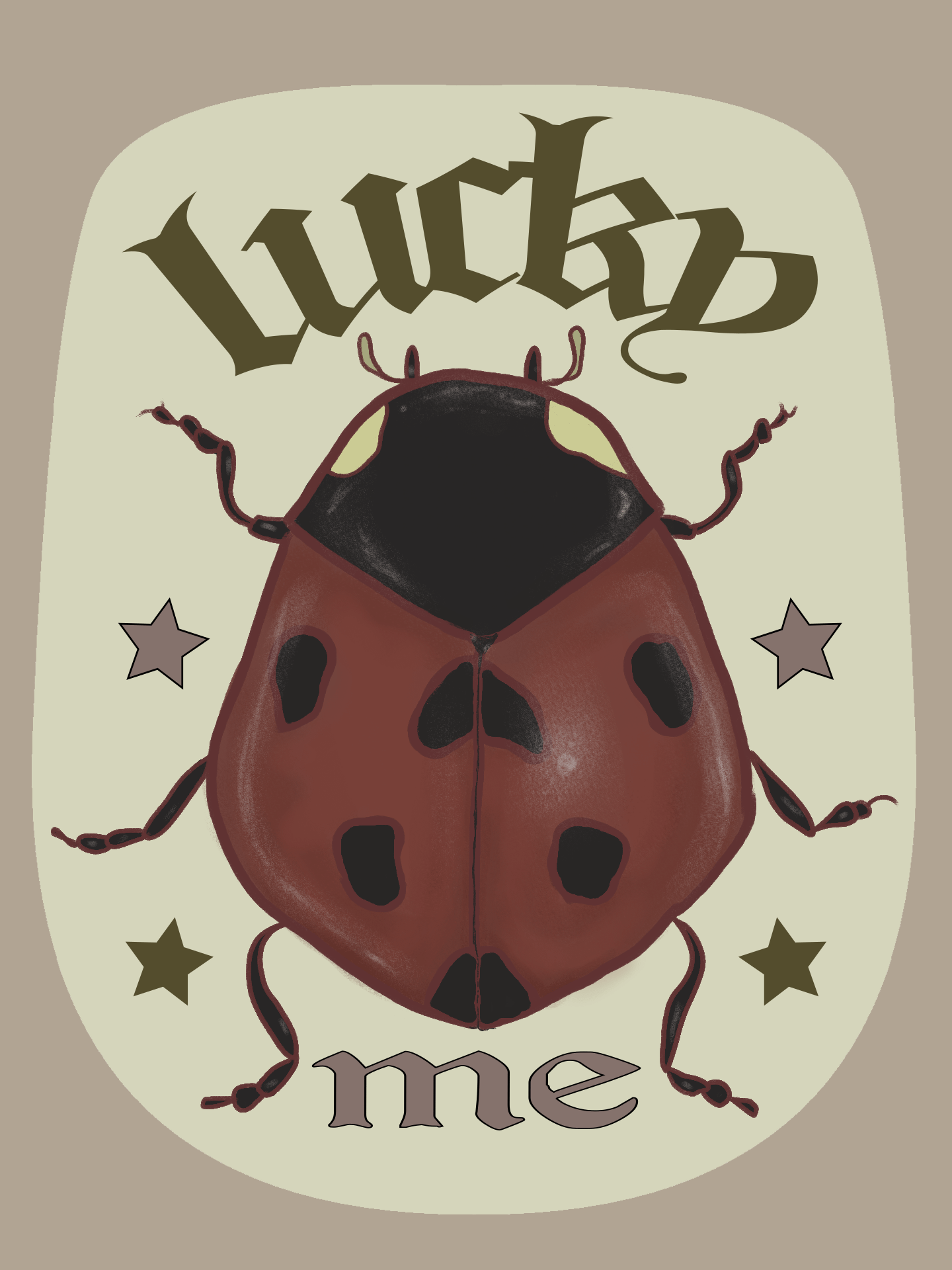 Lucky Me LadyBug - Digital Sticker product image (1)