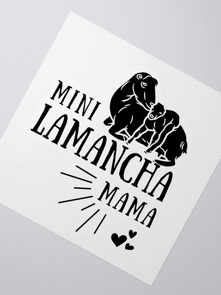 Mini Lamancha Mama KISS Cut Stickers product image (4)