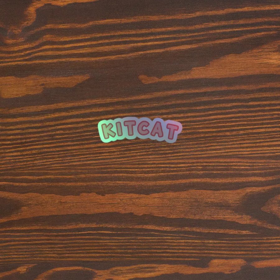 KITCAT holographic sticker! product image (5)