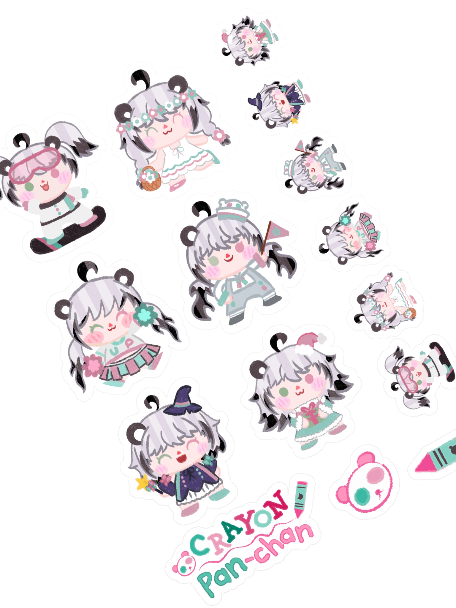 Utano Pandora 'Crayon Pan-Chan' Sticker Set B product image (1)