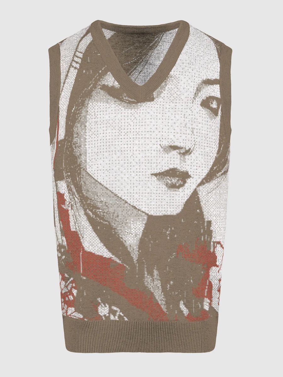 Geisha-Inspired II Serenity Jacquard V-Neck Vest product image (3)