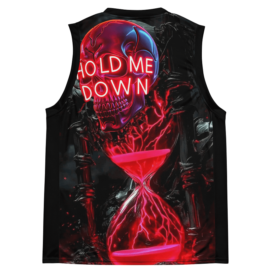 CoolMax Hourglass Lava Recycled Unisex Basketball Jersey product image (4)
