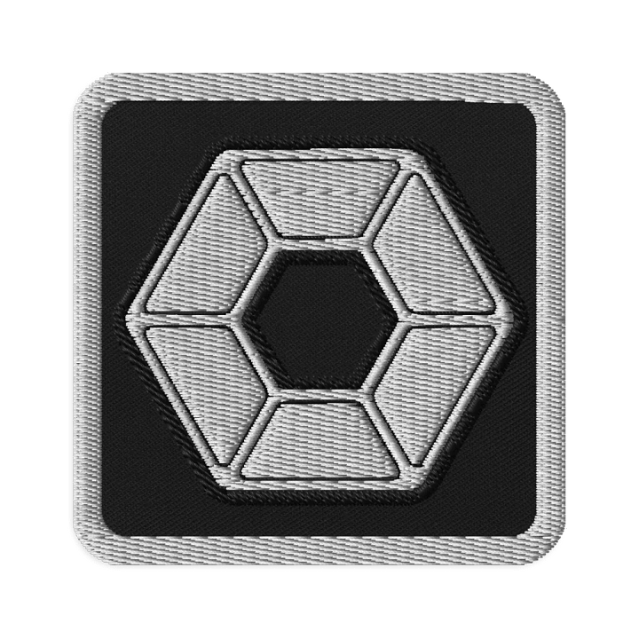 White Pixel Embroidered Patch product image (1)
