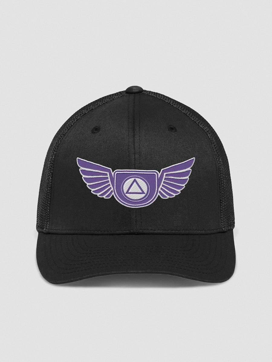 Guardian Angel Wings Trucker Hat with Purple Color Accent product image (1)